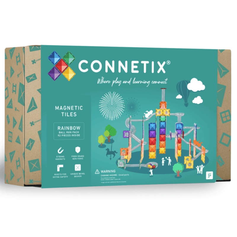 Connetix: Rainbow Ball Run Pack 92 Piece Set
