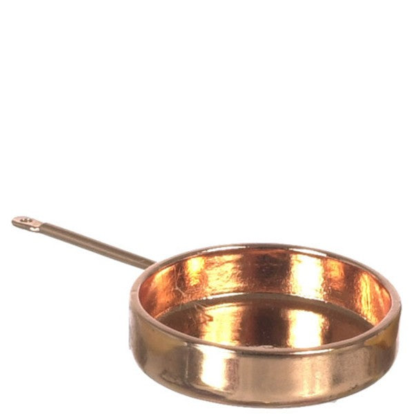 Copper Dollhouse Miniature Skillet