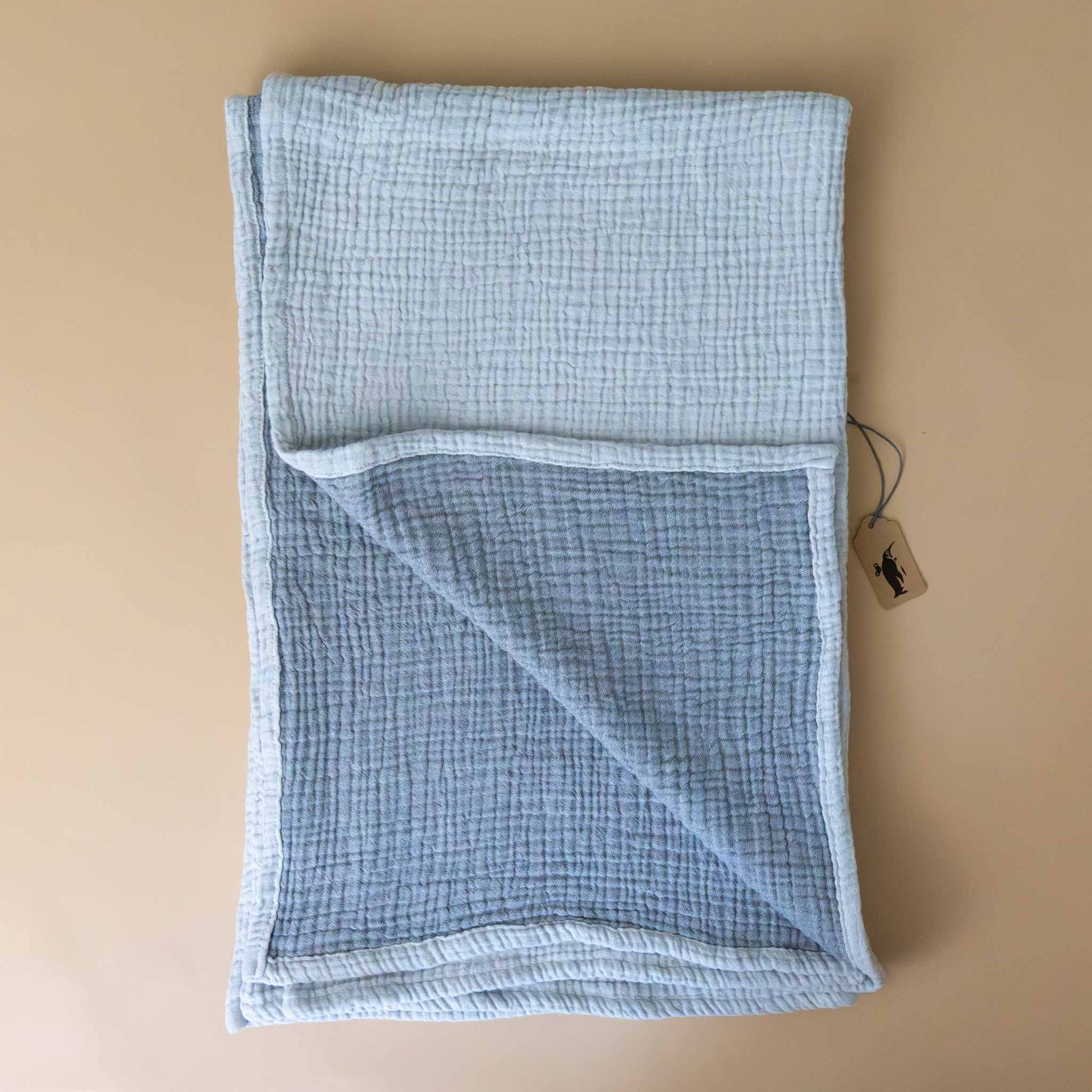 Cotton Muslin Baby Blanket | Grey