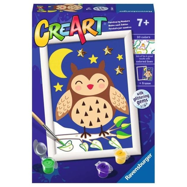 CreArt: Paint by Number Cute Owl