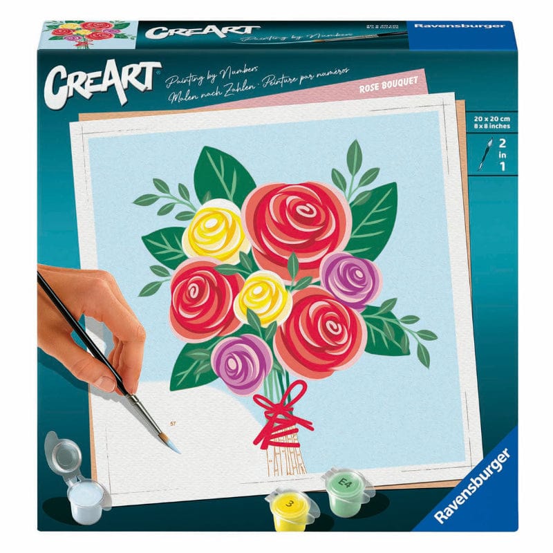 CreArt: Paint by Number Rose Bouquet