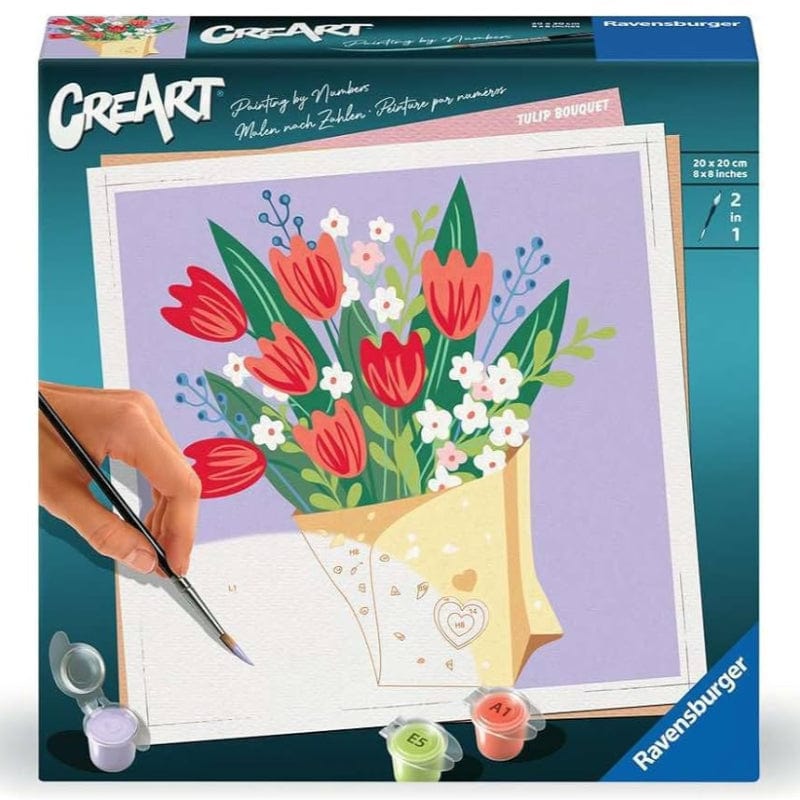 CreArt: Paint by Number Tulip Bouquet