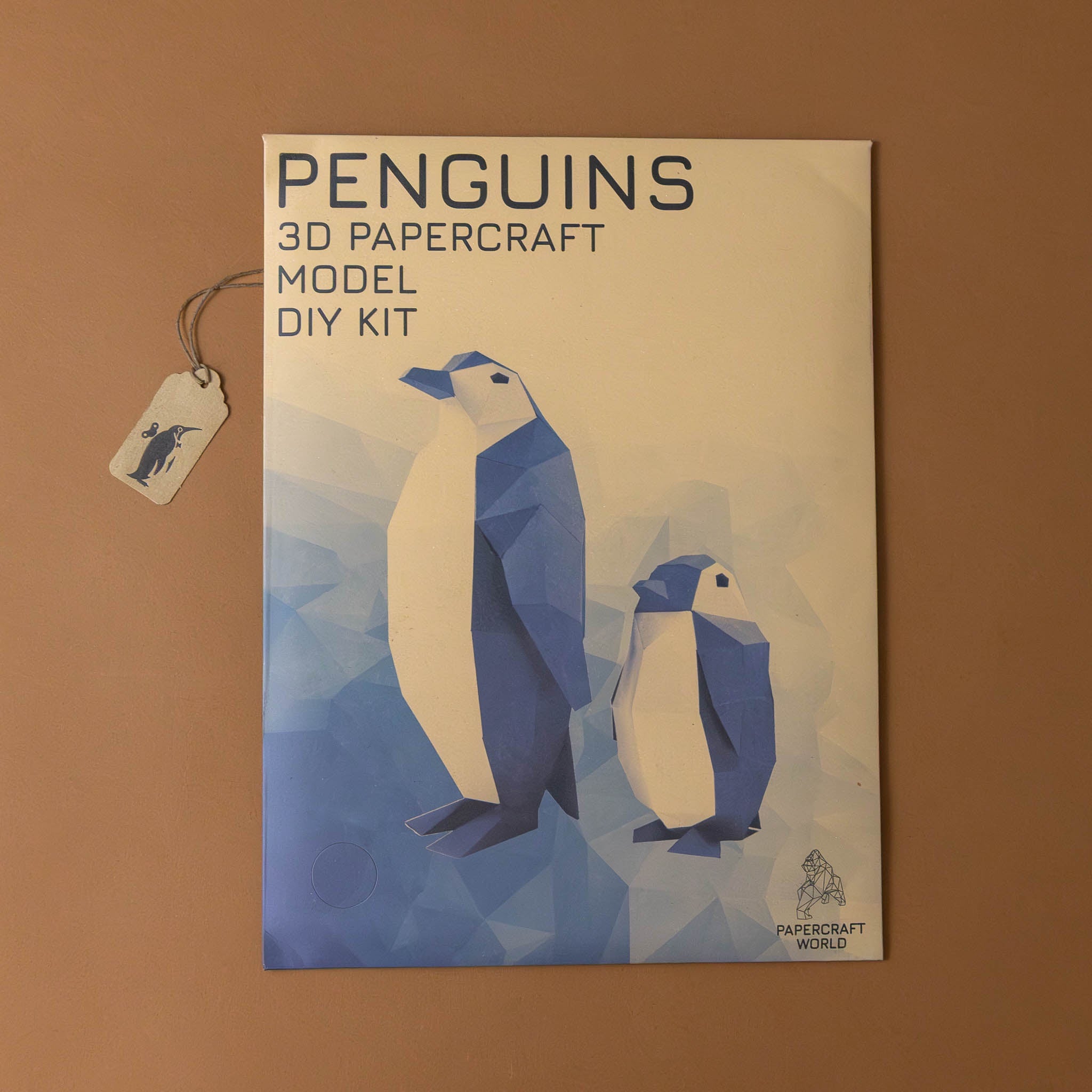 Build Your Own 3-D Origami Penguin Duo Model Kit
