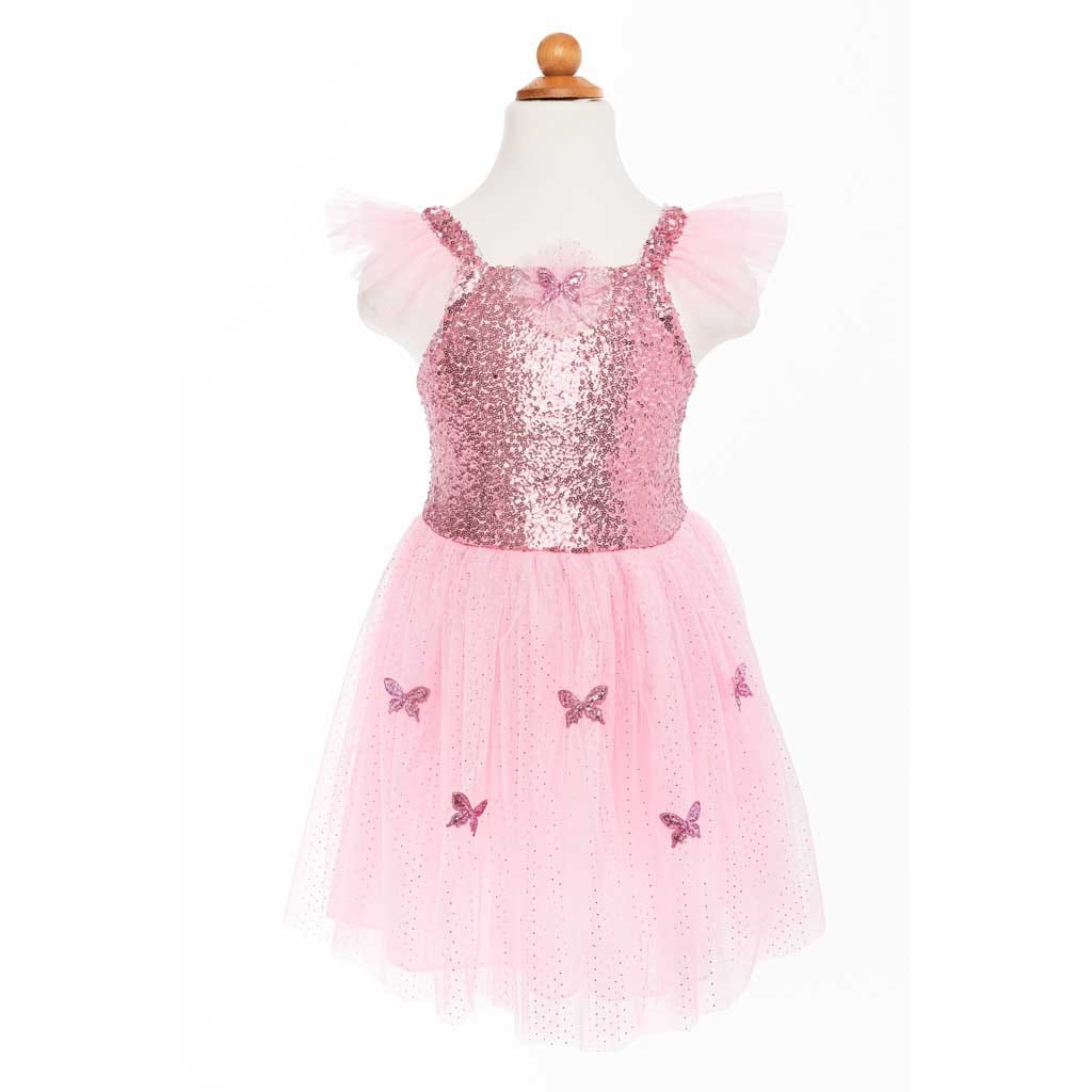 Great Pretenders Pink Sequins Butterfly Dress and Wings