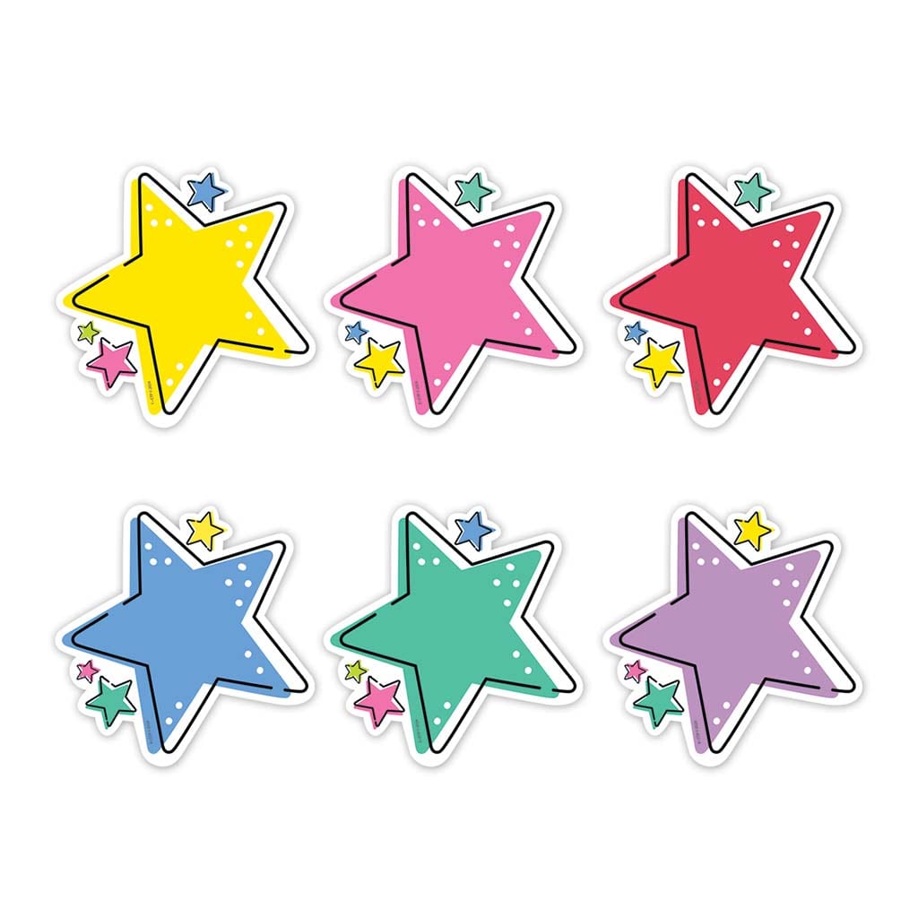 STARS (STAR BRIGHT) 6 INCH DESIGNER CUT OUTS