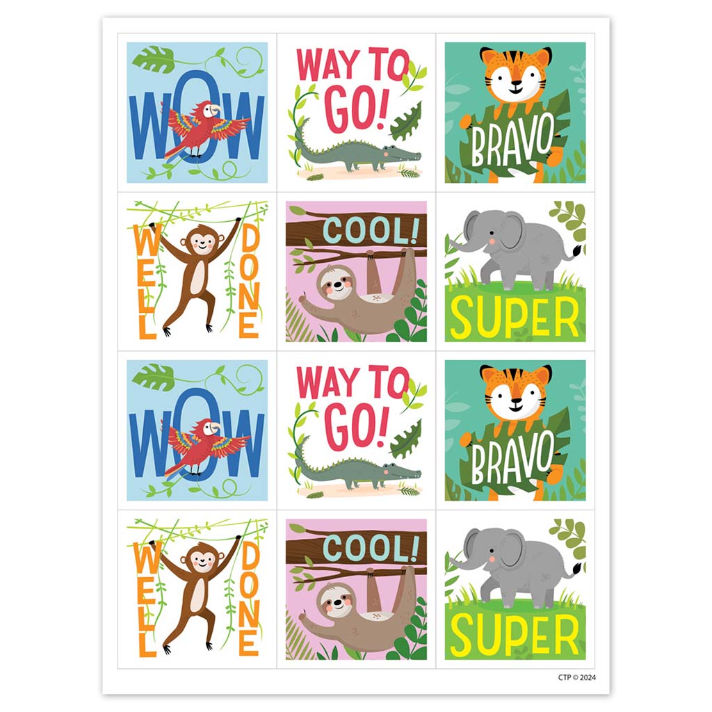 JUNGLE FRIENDS REWARDS STICKERS