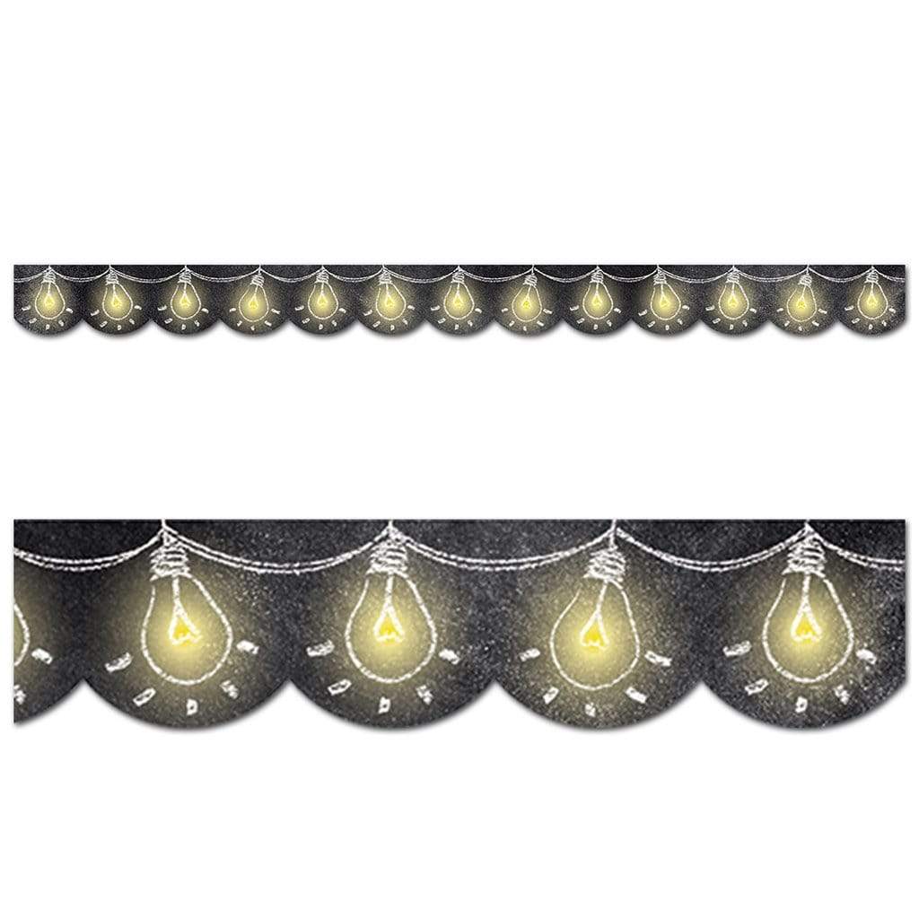 Creative Teaching Press Lightbulbs in Chalk Trim - 48'