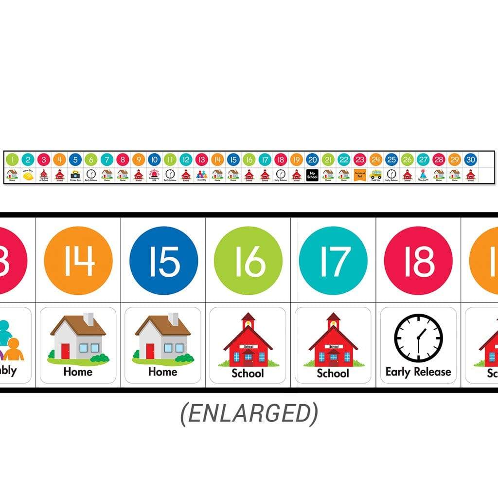 Core Décor Linear Calendar Bulletin Board Set