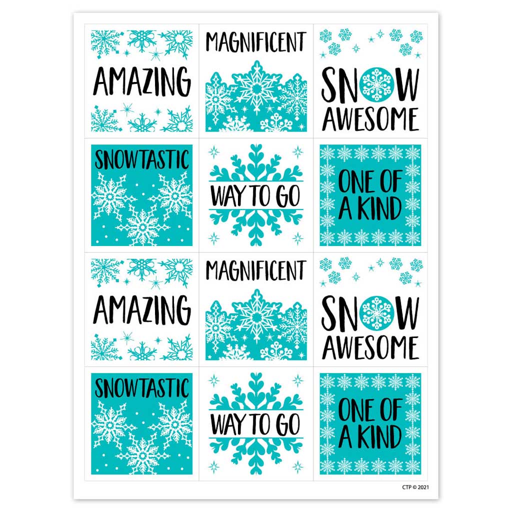 Creative Teaching Press Snowflake Stickers