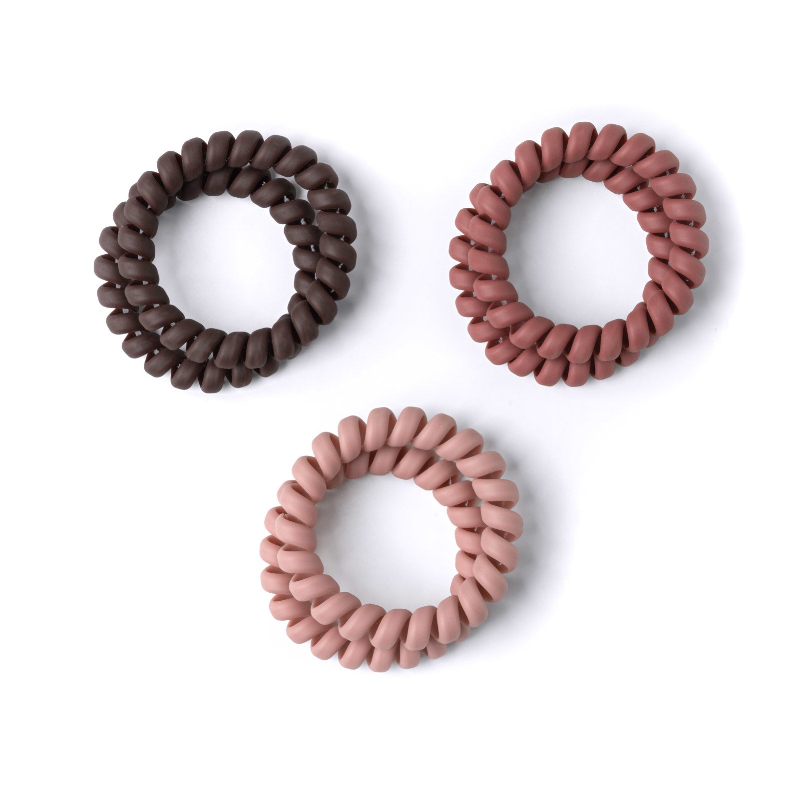 Crush™ Kinda Spiraling Coil Hair Ties - Mauve