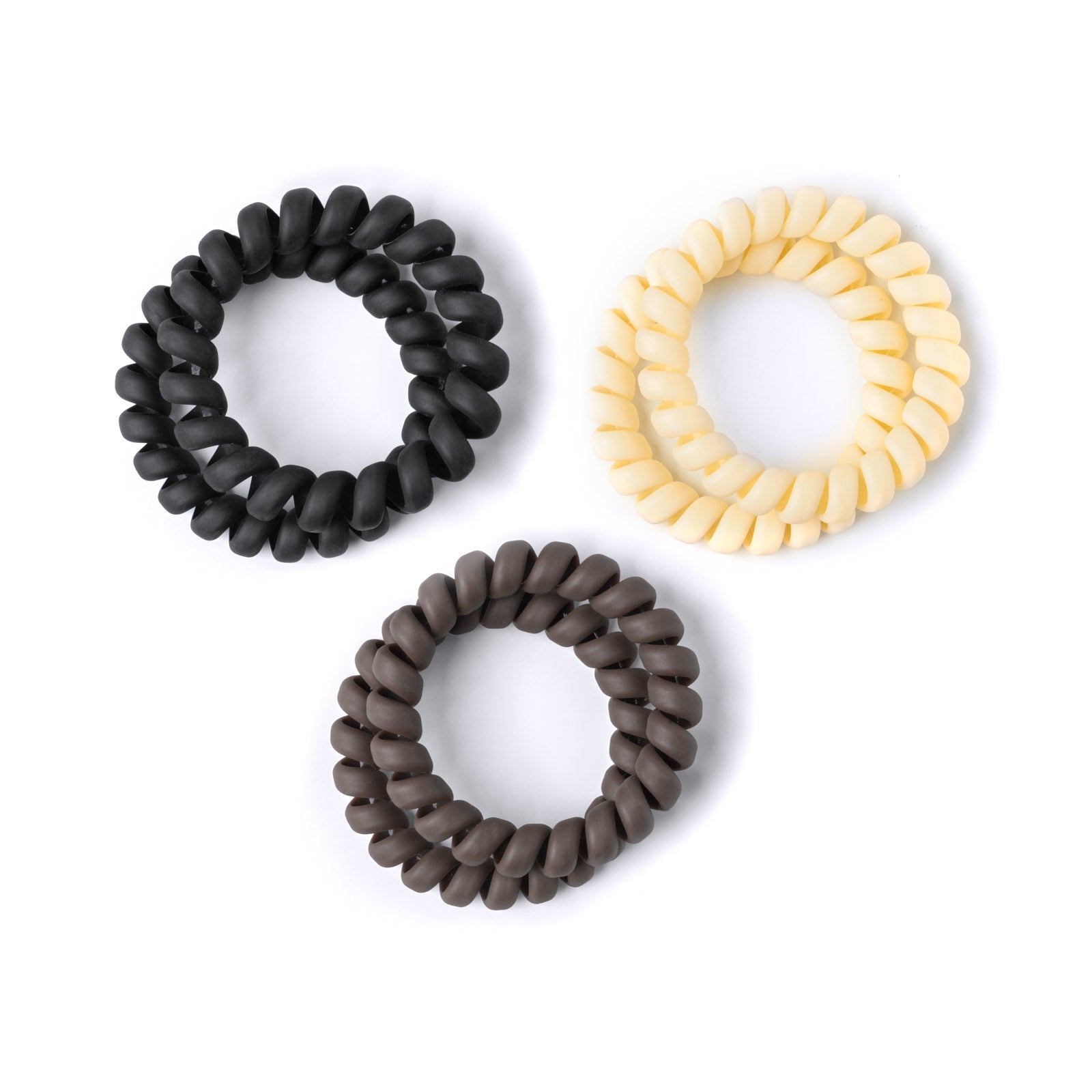 Crush™ Kinda Spiraling Coil Hair Ties - Neutrals