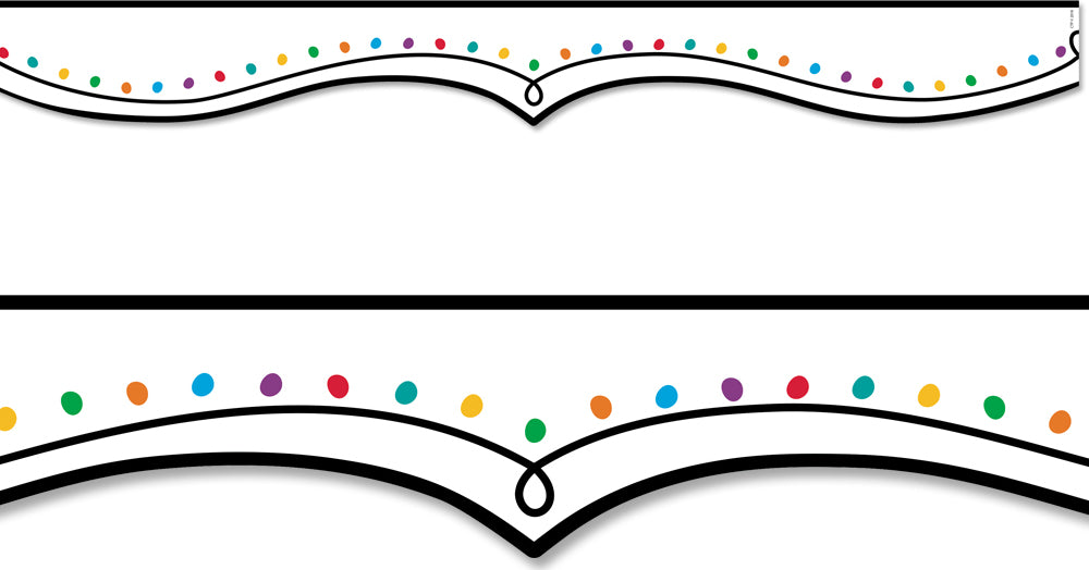 Color Dotted Swirl Border (Core Decor, EZ Border)