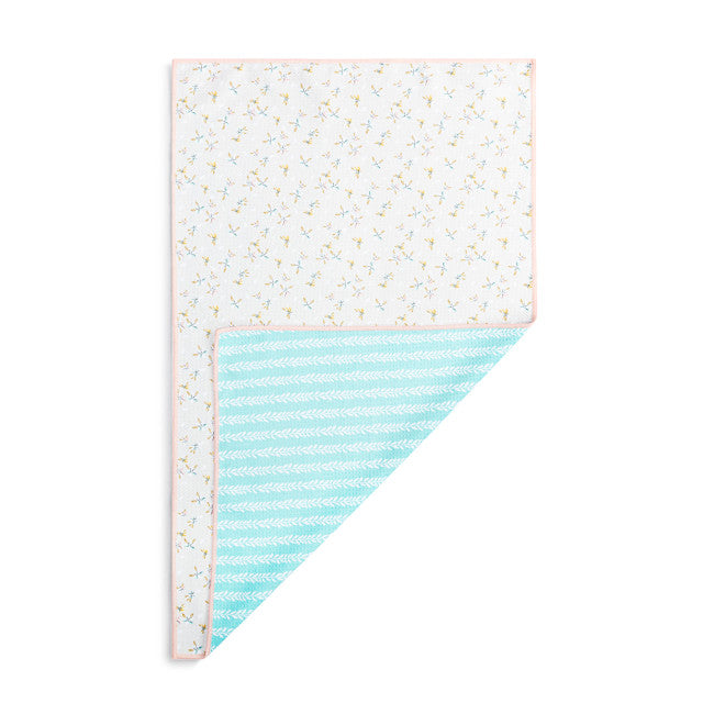 Vintage Floral Absorbent Reversible Towel