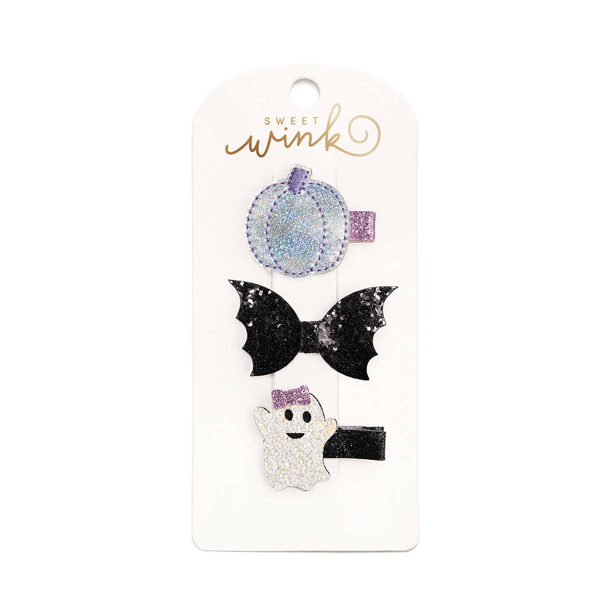 Girly Ghost Halloween Hair Clip Set