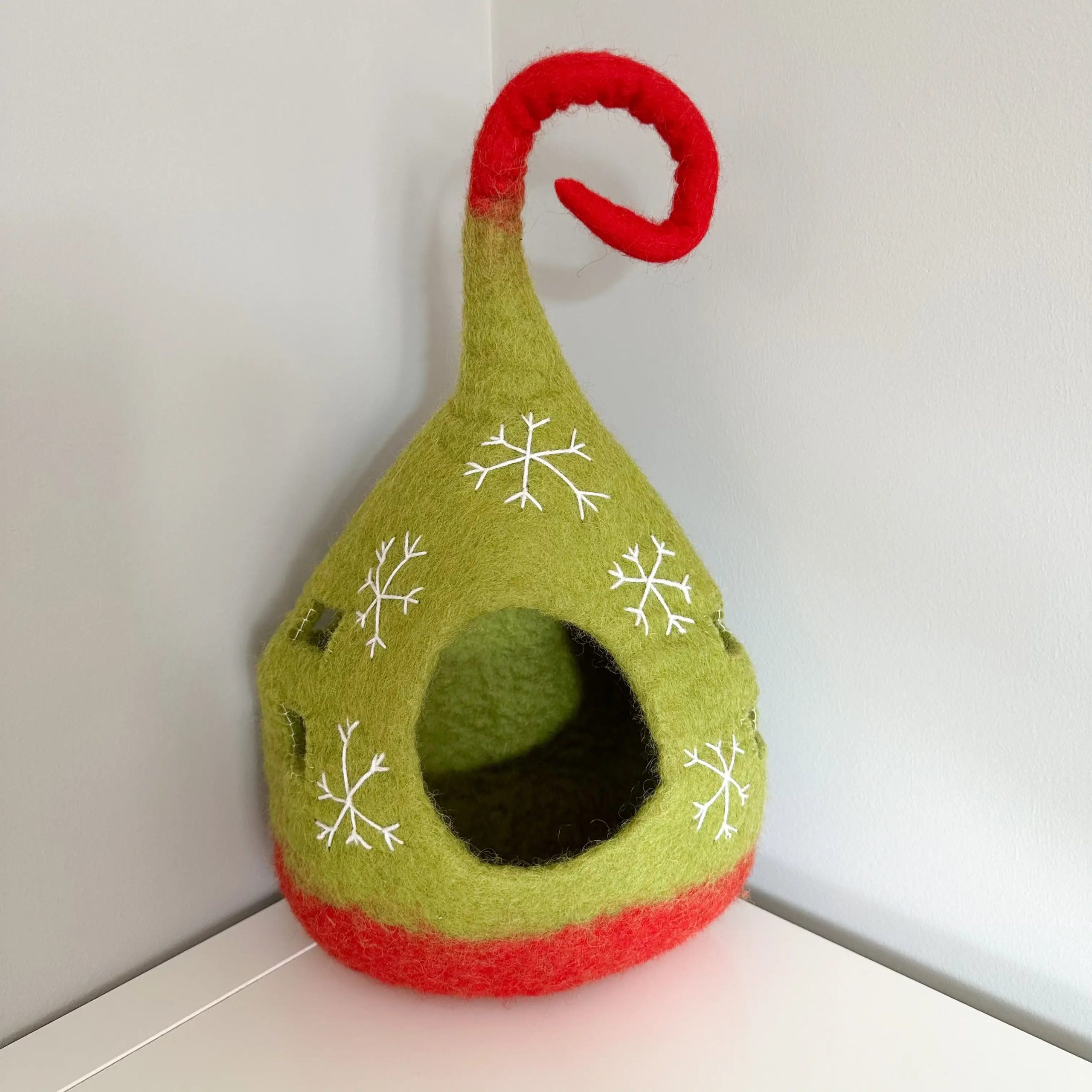 Felt Grinch Inspired Play Cottage (Grinch Sold Separately)