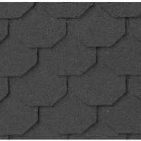 Dollhouse Miniature Dark Gray Hexagonal Asphalt Shingles