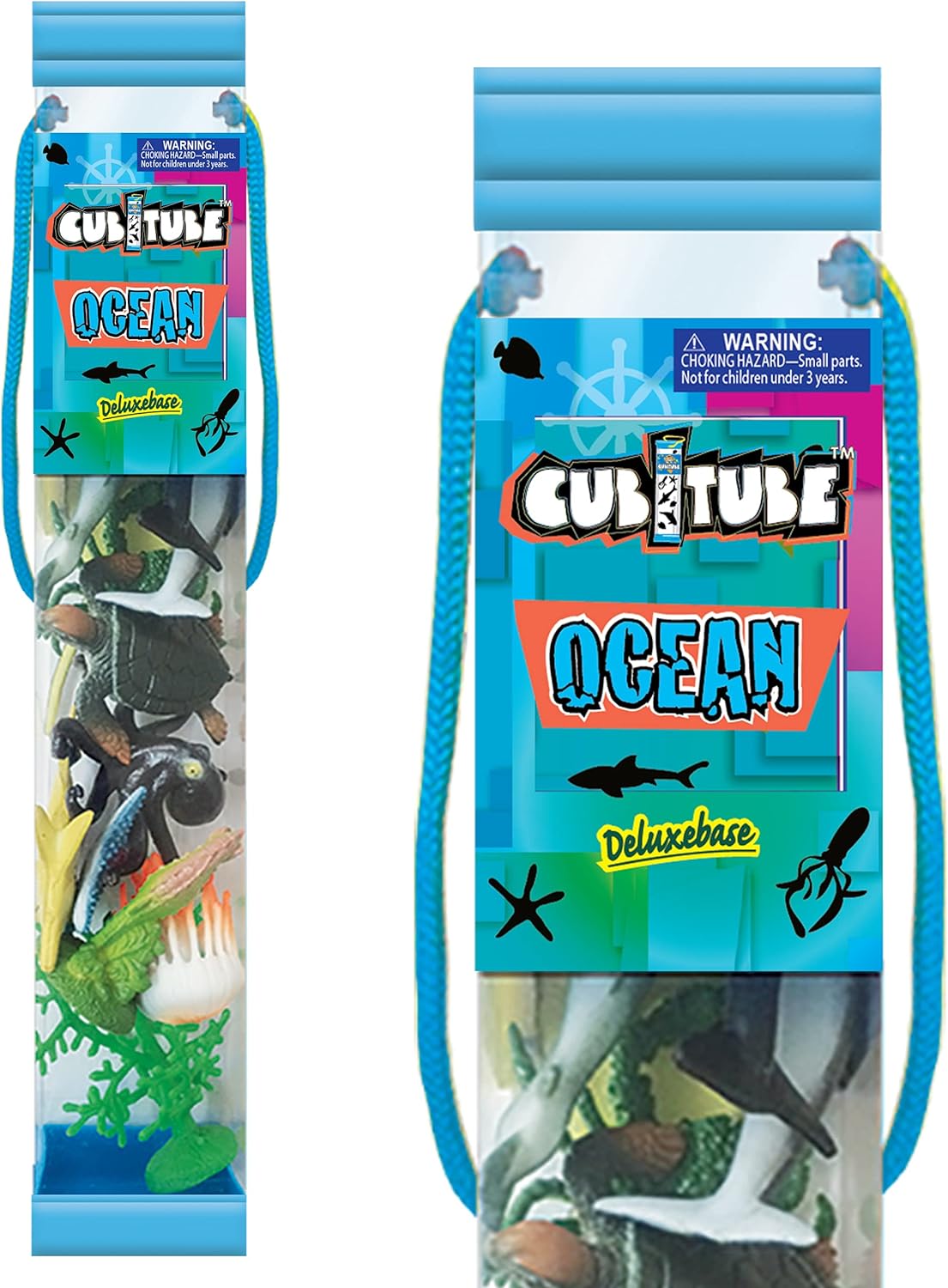 "Ocean" Cubitube Animal Figures