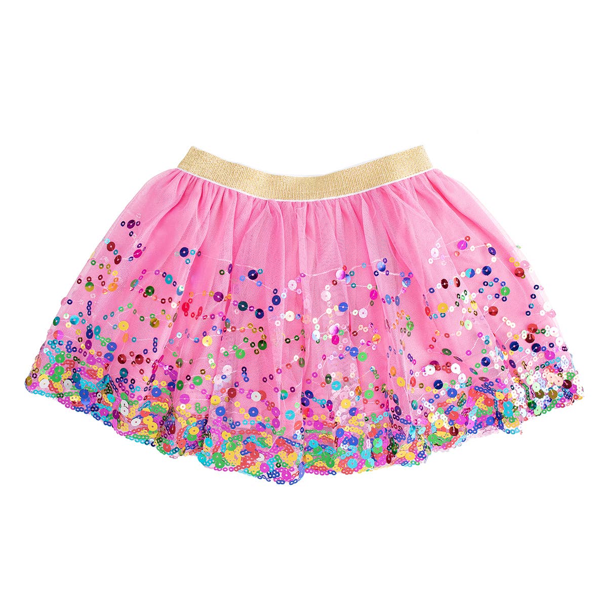 Raspberry Confetti Tutu - Dress Up Skirt - Kids Tutu: 6-8Y