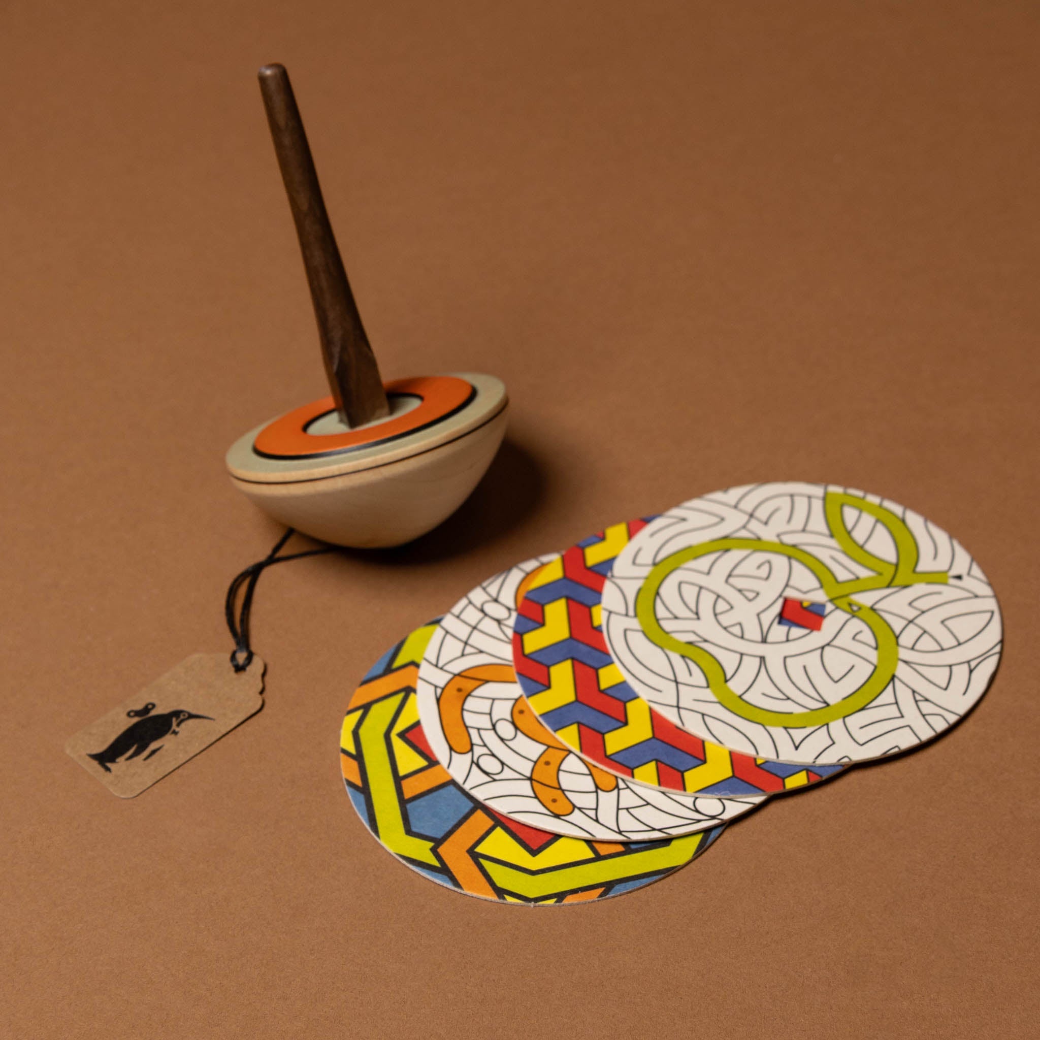 Design Your Own Wooden Spinning Top Kit
