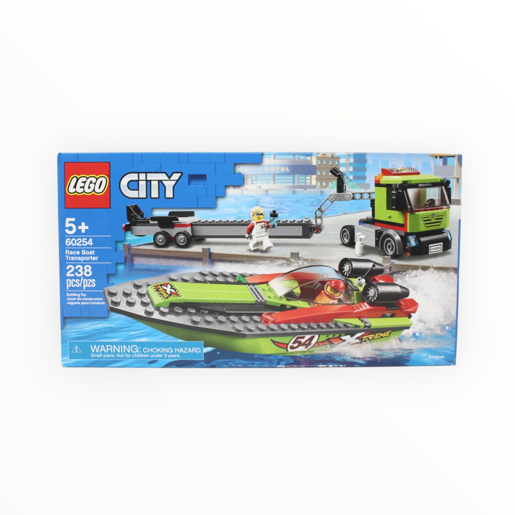 Retired Set 60254 City Race Boat Transporter