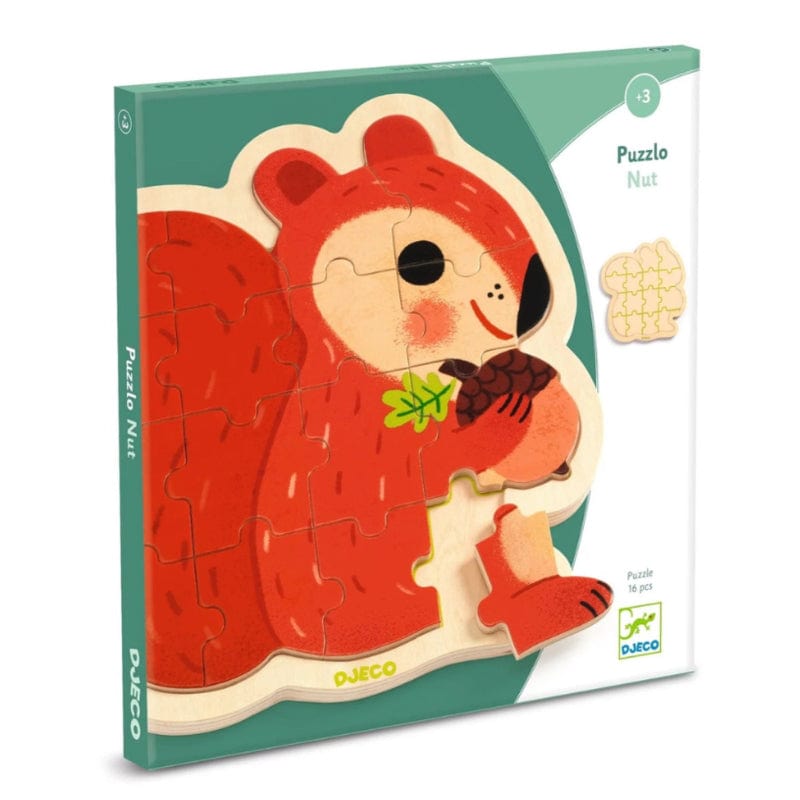 Nut 9 Piece Wooden Puzzle