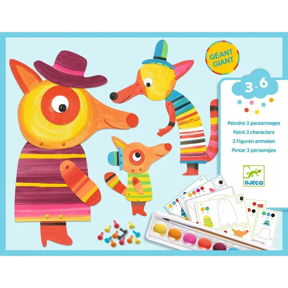 Fox Family Painting Kit