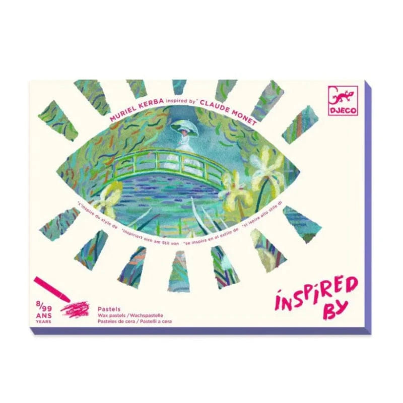 Inspired by Monet - On the Water Lily Pond Wax Crayons Kit