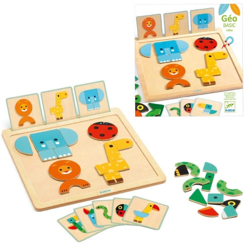 Geobasic - Wooden Magnetic Puzzle
