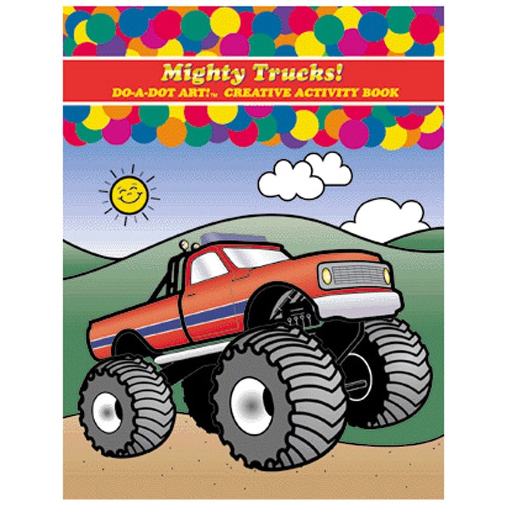 Do-a-Dot Coloring Book - Mighty Trucks