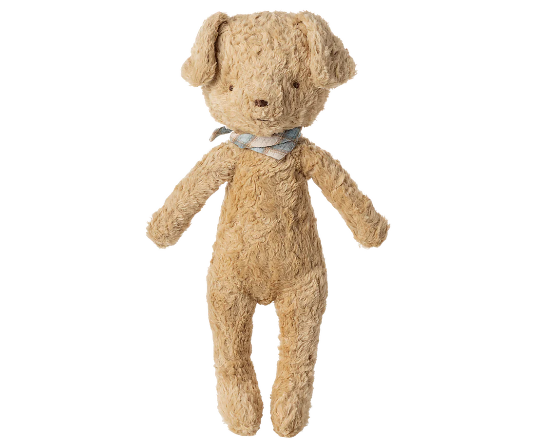*NEW* Dog, Vintage plush - Soft sand