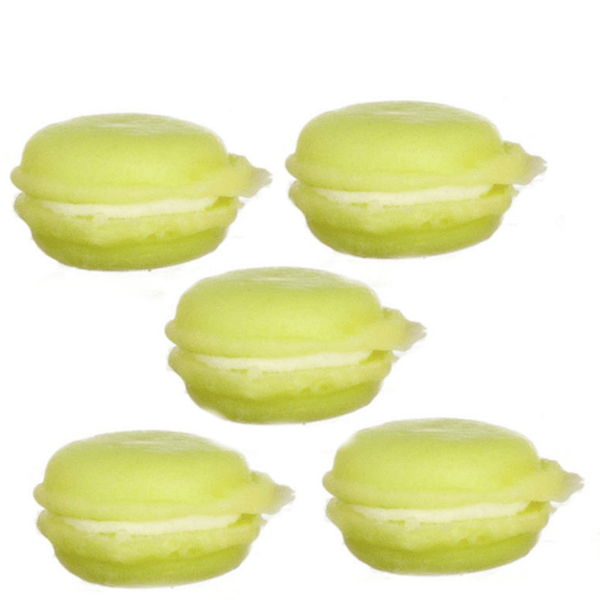 Dollhouse Miniature Yellow Macarons