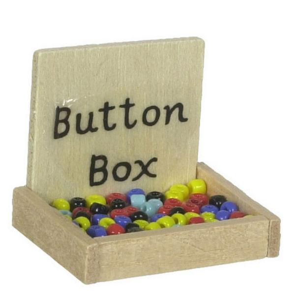 Dollhouse Miniature Button Box