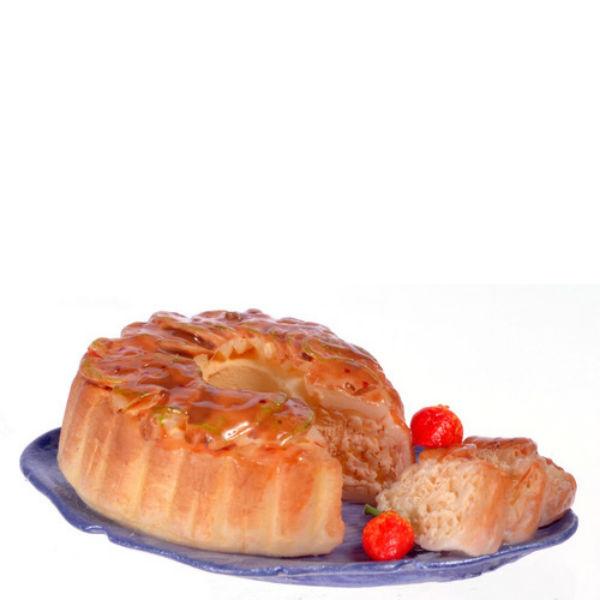 Dollhouse Miniature Apple Walnut Cake