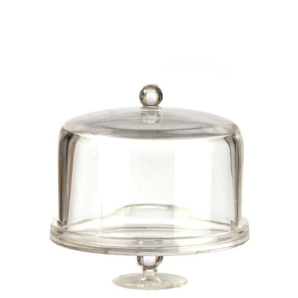 Dollhouse Miniature Cake Stand with Dome