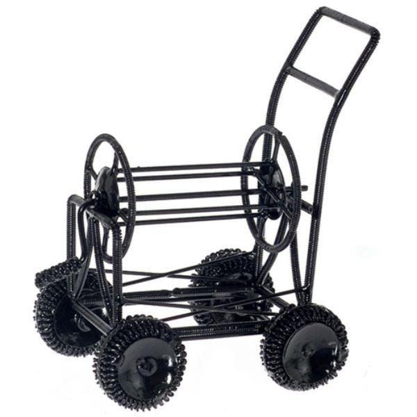 Dollhouse Miniature Cart & Hose Reel