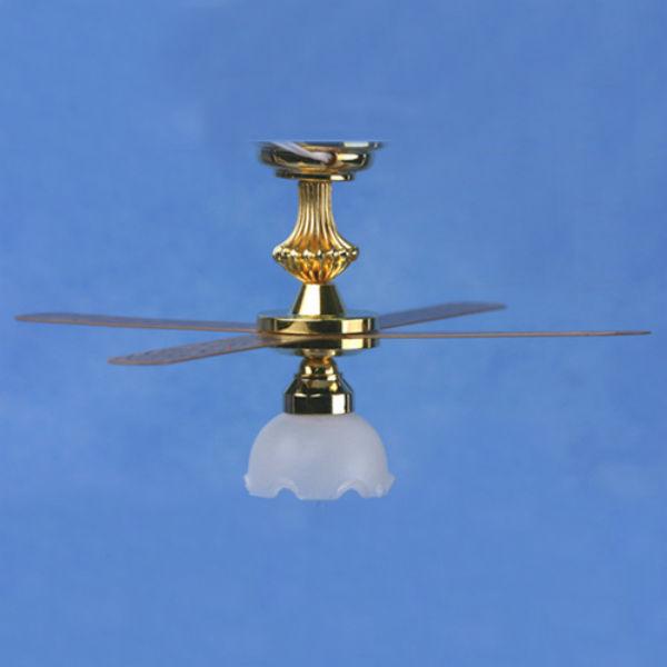 3-Tulip Dollhouse Miniature Ceiling Fan