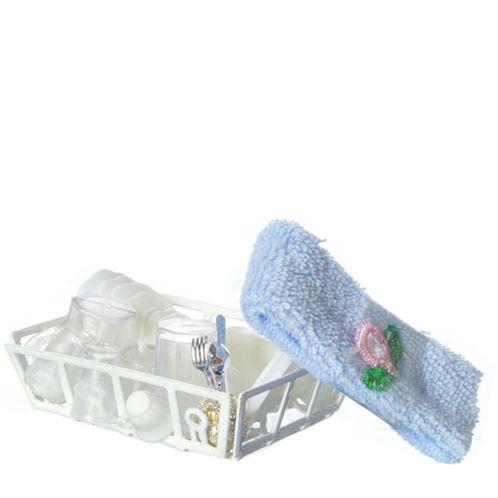 Dollhouse Miniature Dish Drainer & Towel