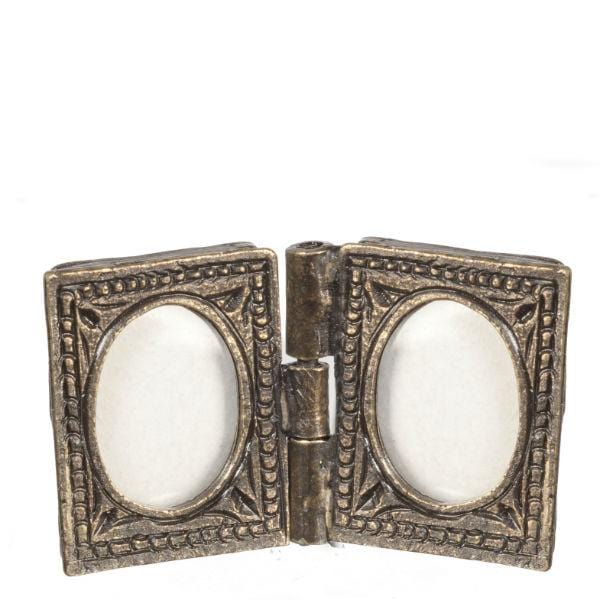 Antique Brass Dollhouse Miniature Folding Frame