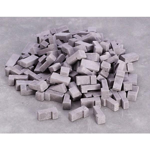 Dollhouse Miniature Charcoal Corner Bricks