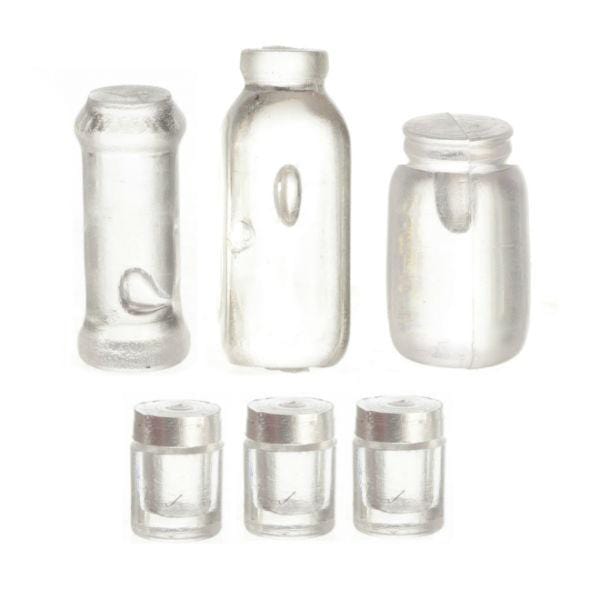 Assorted Dollhouse Miniature Jar Set