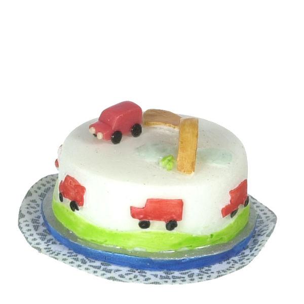 Dollhouse Miniature Truck Cake