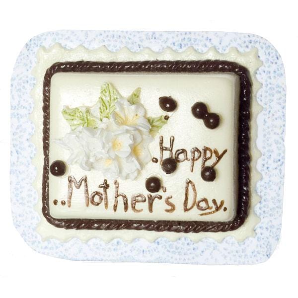 Dollhouse Miniature Mother's Day Cake