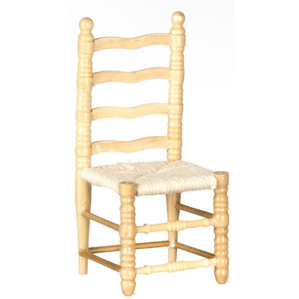 Oak Dollhouse Miniature Side Chair
