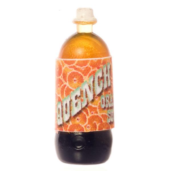 Bottle of Dollhouse Miniature Orange Soda