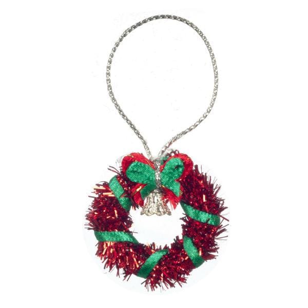 Red Dollhouse Miniature Christmas Wreath
