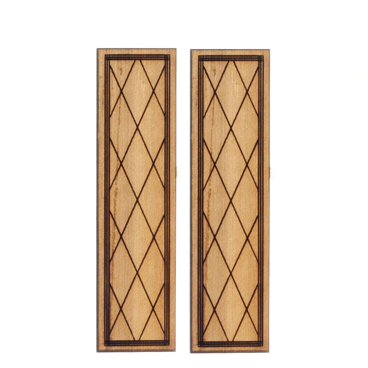 Crosshatch Dollhouse Miniature Shutters