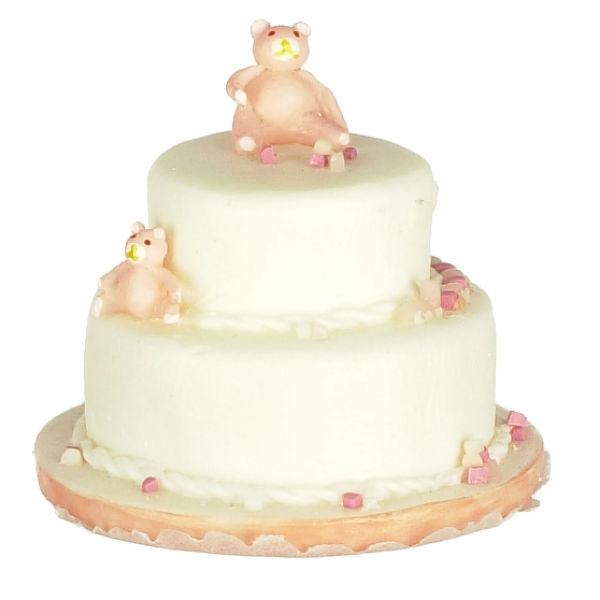 Teddy Bear Dollhouse Miniature Cake