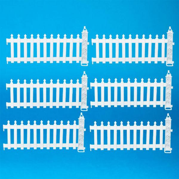 White Dollhouse Miniature Picket Fence