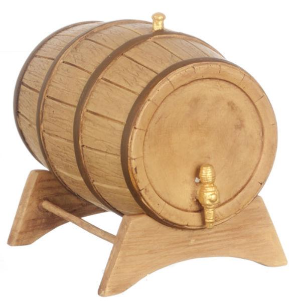 Large Dollhouse Miniature Wine Barrel