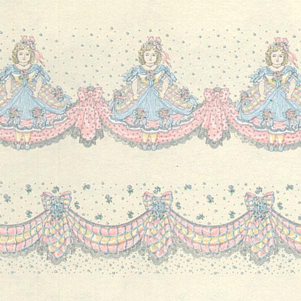 Cream Mon Cherie Dollhouse Wallpaper